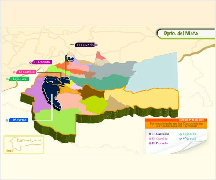Transferencia de Conocimiento Mapa departamento Meta