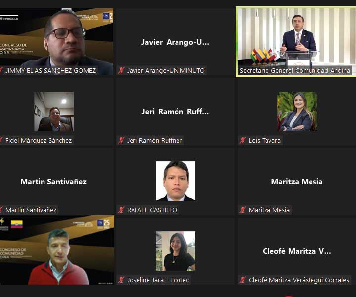I Congreso de la Comunidad Andina I Congreso de la Comunidad Andina bajo el tema reactivación económica pospandemi