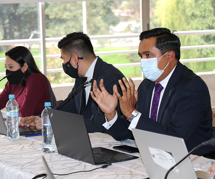 Concepto positivo a las Condiciones de Calidad Institucionales de UNIMINUTO Bogotá Sede Principal por parte del Ministerio de Educación Nacional Mesa de directivos en visita de condicions institucionales
