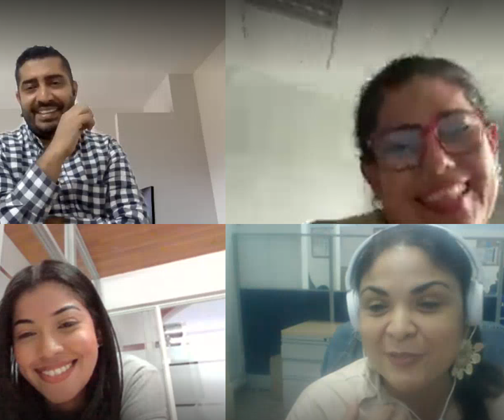 Conversatorio: los fantasmas del amor Personas en charla virtual