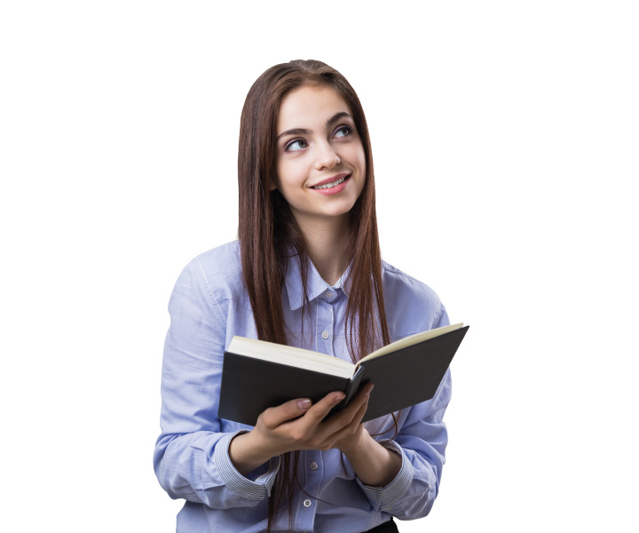 Estudiante con un libro Estudiante con un libro