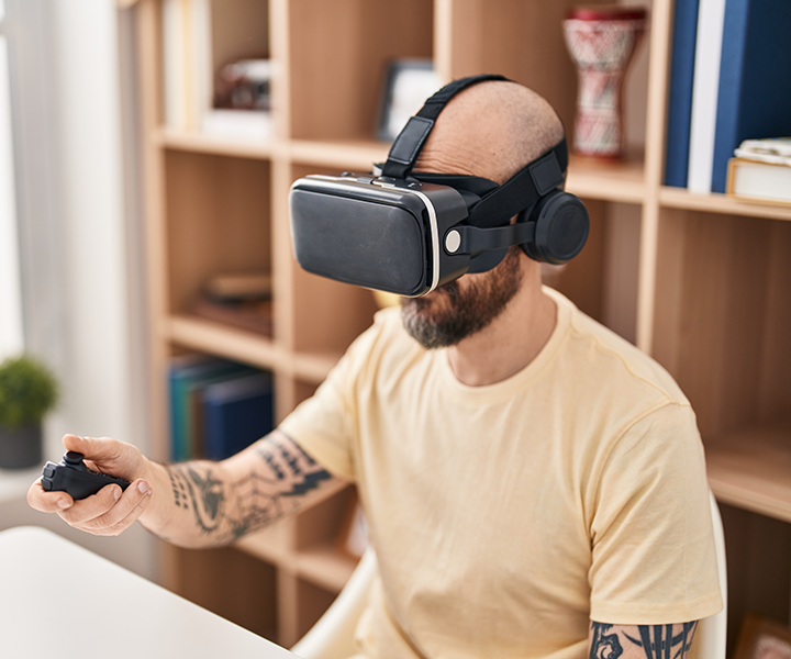 Hombre con gafas 3D Hombre con gafas 3D