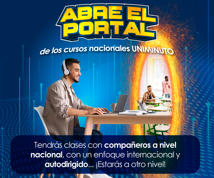 Estudiante abriendo el portal Cursos Nacionales Estudiante abriendo el portal Cursos Nacionales