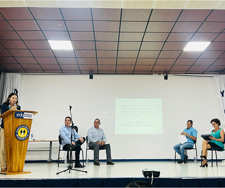 Feria de investigación enfocada al bienestar del sector agro se socializó en Apartadó Ponentes del II Coloqui de Investigación de UNIMINUTO Apartadó