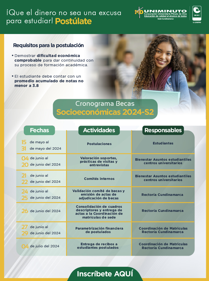 BECAS SOCIOECONÓMICAS S2-2024