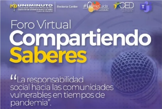 Invitación oficial a la comunidad de estudiantes, docentes y administrativos a participar de del Foro Virtual Compartiendo Saberes.