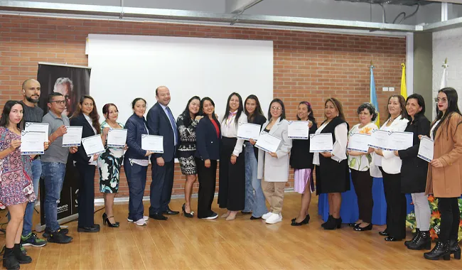 Clausura del grupo de formación de emprendedores de sectores de manufactura y transformación de materias primas.