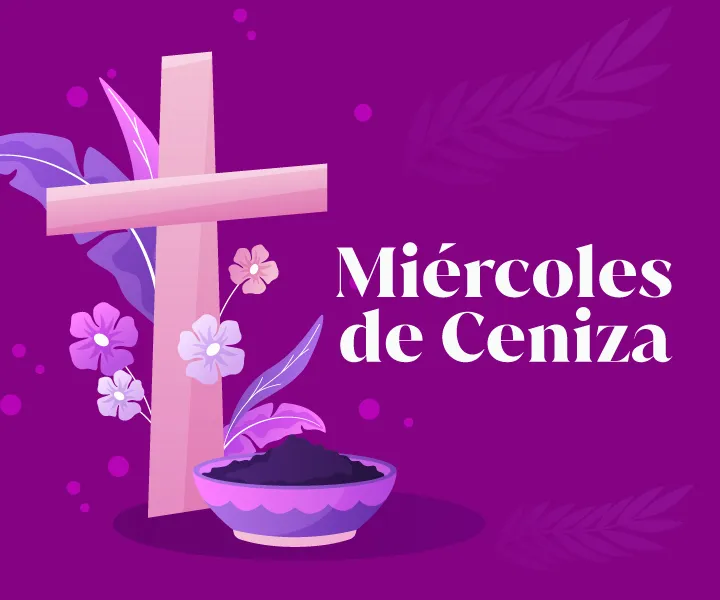 imagen de cruz en miércoles de Ceniza