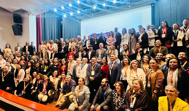 Delegados de universidades participantes del evento 