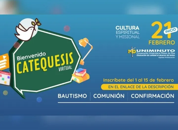 Pieza de invitación a la Catequesis Virtual