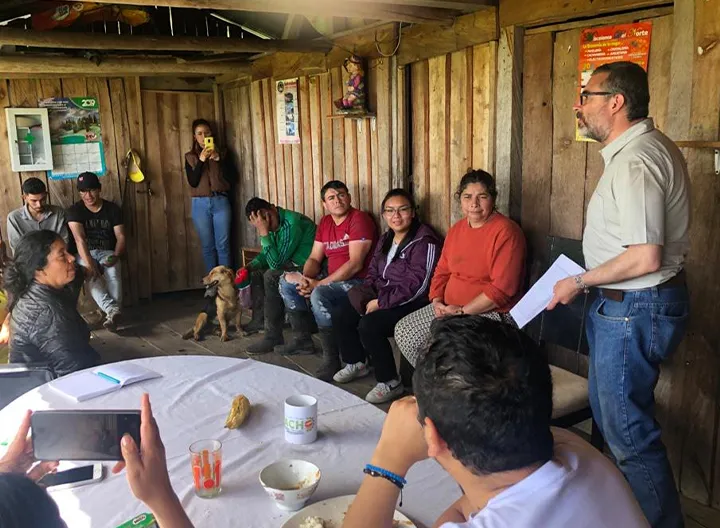 Leonardo Cardona y el proyecto Emprendimiento Rural en Pacho Cundinamarca.