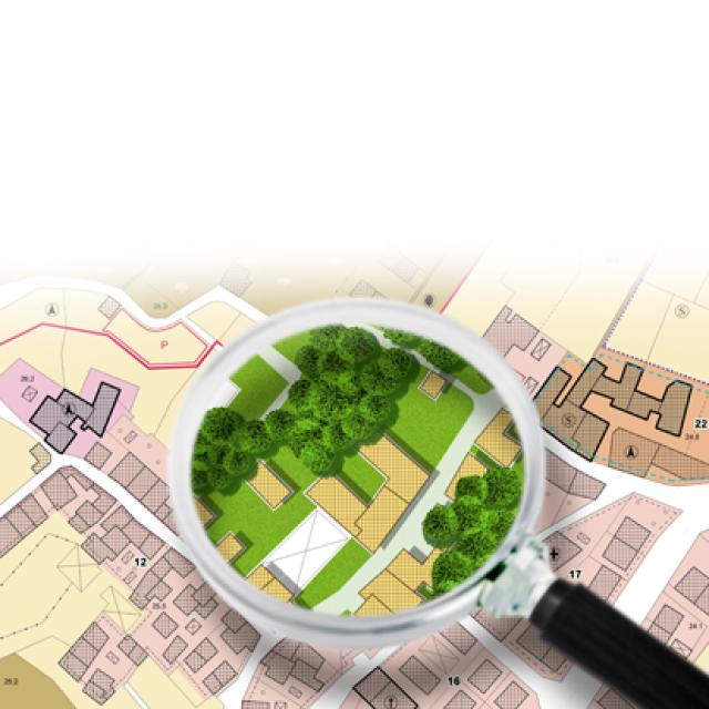 lupa sobre un documento