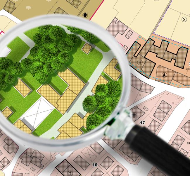 Lupa sobre un documento